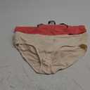 Warner's Women's Blissful Benefits Dig-Free Comfort Waist Moisture-Wicking Microfiber Brief Ru4963w (3X-Large, Roswater/Pearled Ivory/Coral)