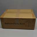 Metal Arch Backdrop Stand, Set of 3 (4ft / 5ft / 6ft) Gold Arch Backdrop with 12 Ground Nails, Stable Arched Background Stand for Wedding, Baby Shower, Birthday Party, Photography