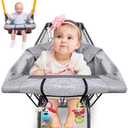 2-in-1 Shopping Cart Cover and Cushy High Chair Cover for Baby, Universal Fit Cart Cover for Babies, Comfortable Cover for Grocery Cart, Must Have Baby Gift, Machine Washable, Gray