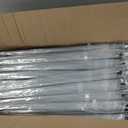 Reginary 30 Pieces Wedding Umbrellas Bulk Auto Open Stick Umbrellas with White European J Hook Handle Windproof Large Canopy Umbrella for Outdoor Wedding Bride Groom Photography Golf