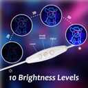 Cowboy French Bulldog Neon Light for Wall Decor, Dog with Cowboy Hat Led Light Up Sign, USB Connectivity Adjustable Brightness, Wall Decor for Dog Lover,Pet Shop, French Bulldog Gifts (Bule Pink)