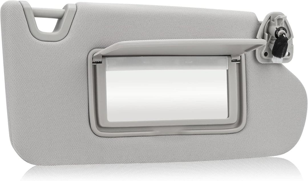 Gray Passenger Right Side Sun Visor Replacement Compatible with 2013 2014 2015 2016 2017 2018 Nissan Altima Without Sunroof Replace 96400-3TA2A (Grey)