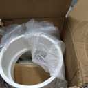 Tondiamo 4 Inch Backwater Valve Drain Backflow Preventer Valve Prevent Sewage and Rainwater from Flowing Back(White PVC)