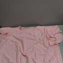 Women's Eyelet Embroidered Smocked Waist Top | Ruffle Short Sleeve Round Neck Casual T-Shirt 2026 Fashionable Clothing. (5X-Large, Pink)