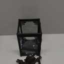 NEEDOMO Lanterns Decorative Indoor Hanging Lantern Outdoor, Vintage Metal Tabletop Decor Lantern for Patio Rustic Home, Candle Holders with Clear Glass, Home Kitchen Coffee Table Livinig Room Decor