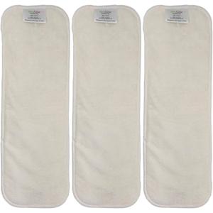Pads – Snap-in Rayon Inserts for Cloth Diapers (Size 4x11 Inch; Pack of 4)