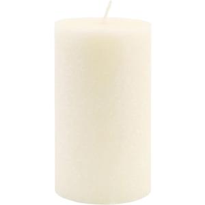 Root Candles Timberline Premium Handcrafted Unscented Pillar Candle, 4 x 6-Inch, Ivory
