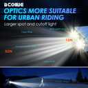 Bike Lights for Night Riding, Super Lumen 360 Rotatable 10000 Lumen Bike Headlight, 1200 Lumen Larger Wide Angle 3000 mAh Bicycle Lights Front and Rear