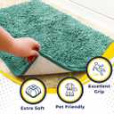 Muddy Mat | Super Absorbent Door Mat Indoor, Microfiber Quick Dry Chenille Entryway Rug, Non-Slip Front Door Mat, Indoor Mats for Entryway, Machine Washable Pet Rug, Seafoam Green 30"x19"