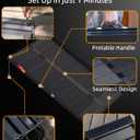VNN Portable Wheelchair Ramp 4FT, Black Seamless Non-Slip Aluminum Ramps for Wheelchairs for Home, Handicap Wheelchair Ramps for Home Steps, Aluminum Loading Dock Plates