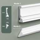 Peel and Stick Wall Molding Kit, Accent Wall Panels for Interior Wall Decor with Double-Sided Tape, 4 Set Pre-Cut PS Wainscoting Panels (16 * 24 in)