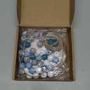 Cinnvoice Seashell Starfish Garland for Coastal Beach Party Hanging Banner Last Toast on The Coast for Bridal Shower Wooden Nautical Ornaments Under The Sea Wish Birthday Decor