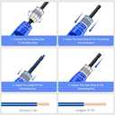 7Pcs Wire Twister Tool for Drill,YIHANGYE Wire Stripper for Drill,for 10-12-14 Gauge Electric Wire Stripper,Drill Wire Twister With 2Pcs Metal and Plasticwire Twisting Tool,Wire Connectors Nuts