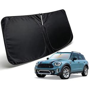 PAIMOHO Windshield Sun Shade for 2017-2026 Mini Countryman Cooper F60 Accessories, Car Front Window Sun Visor & Heat Shield | 420D Sunshade Protection Blocks UV Rays Keep Your Car Cooler