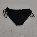 Zmart String Tie Side Bikini Bottoms - Women Full Coverage Swimsuit Bottom Mid Rise Mid Waist Swim Bathing Suit Bottom (Medium, Black)