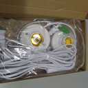Yexiya 2 Pcs Light Socket with Cord Light Bulb Base E26/ E27 Lamp Base Desktop 9.84 ft Screw Socket with On/Off Switch
