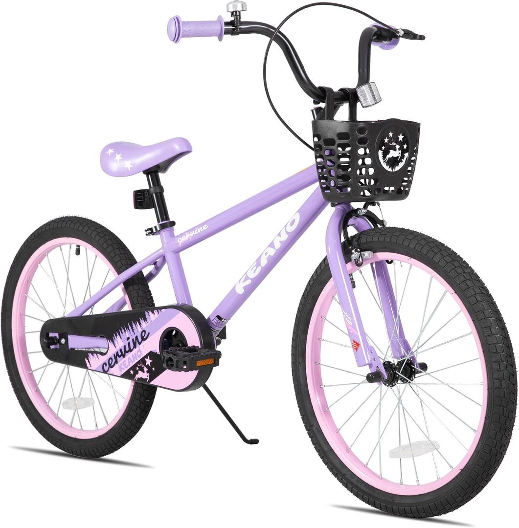 KEANO Cervine 14 16 20" Kids Bike for Boys Girls Ages 3-10 Years, 20 Inch with Kickstand