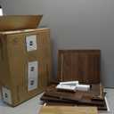 Nathan James Jackson Wall Mounted Floating Bedroom Nightstand with Storage Drawer and Modern Open Shelf Cubby, Dark Brown Walnut