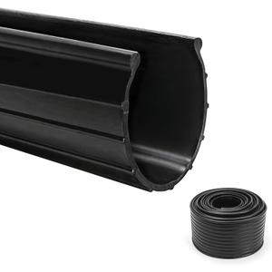 Bottom Garage Door Gasket Weather Stripping Seal, Bead Shaped End Type, 3.1" Width, 16 Feet Length, 0.14" x 0.15" End, Extra Thick Universal Rubber Threshold Kit Sealer Replacement, Weatherproofing