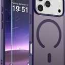 SUPFINE Magnetic for iPhone 17 Pro Case (Compatible with MagSafe)(Military Grade Drop Protection) Translucent Matte Shockproof with Anti-Fingerprint Phone Cover,Dark Purple