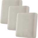 H.VERSAILTEX Super Stretch Individual Seat Cushion Covers - Sofa & Couch Cushion Slipcover Sets - Thick Jacquard Textured Twill Fabric (3 Piece, Island Fossi)