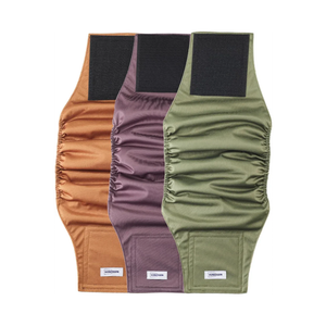 Washable Male Dog Diapers Reusable, Premium Dog Belly Bands for Male Dogs Medium, Pack of 3, High Absorbing Male Dog Pee Wraps for Doggie in Incontinence or Excitable Urination and Training(M)