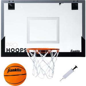 Franklin Sports Mini Basketball Hoops-Indoor Over The Door Mini Hoop+Basketball Sets-Perfect Accessory for Bedroom+Office (25" x 17" (Pack of 1))
