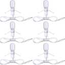 Meonum 6PCS Christmas Village Light Compatible with Department 56 Christmas Building and Accessory Craft Village House Lighting System, Christmas String Lights Decoration for Xmas Village House