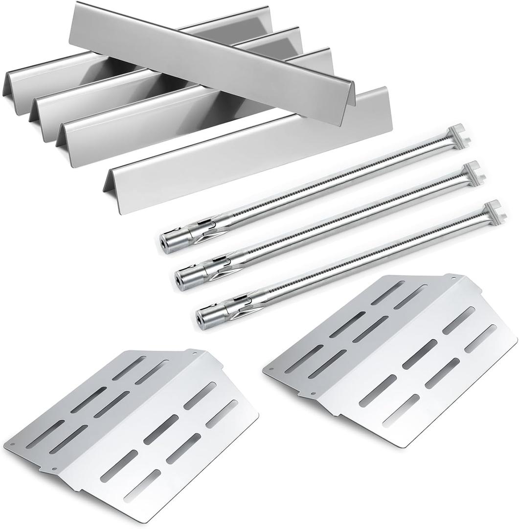 Genesis 300 Grill Replacement Parts for Weber Genesis Replacement Parts E-310 E-320 E-330 S-330 EP-310 EP-330 Grill Parts 17.5” Flavorizer Bars 7620 65505 Heat Deflector 62752 Burner Tube Flavor Bars