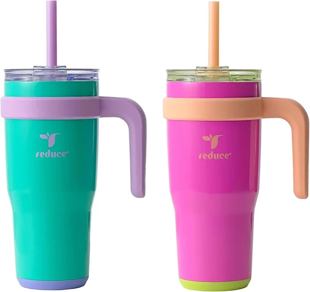 REDUCE 24 oz. Cold1 Tumbler, 2-Pack (Sharp pink and Teal)