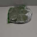 Set of 8 St. Patrick's Day Round Braided Placemats with Coaster, 12" Dark Green Cotton Rope Woven Placemat with Scalloped Edge Heat Resistant Washable Table Mat for Weeding Party Kitchen Dining Table