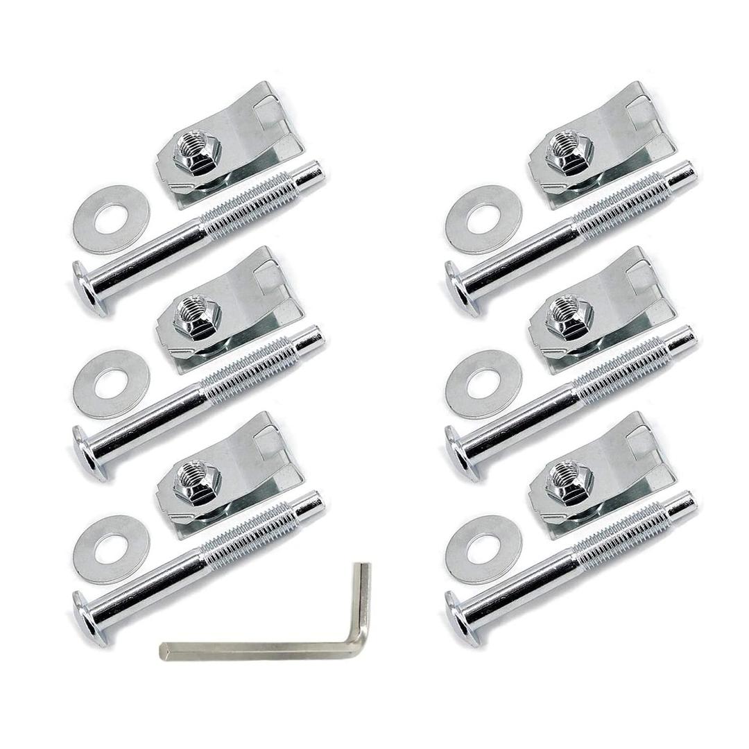 Truck Bed Mounting Hardware Kit Set of 6 Bolts, Washers, Captured Nuts Replacement for 1997-2014 Ford F-150 2006-2008 Lincoln Mark LT Replaces 924-313 W708605-S436 W709424-S901