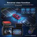 NHOPEEW 4K Dual Dash Camera for Cars with WiFi & APP Control - 3Inch Screen Dash Cam Front and Rear - 150 Wide Angle/GPS/G-Sensor/Loop Recording/Night Vision/ADAS/Split Screen + 64GB Card