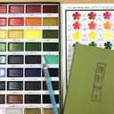 Kuretake GANSAI TAMBI Watercolor Paint Set 36 Colors, Professionalquality art supplies for artists adult painting sketching, NonToxic, Made in Japan