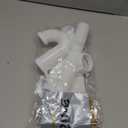 Universal Plastic P-Trap Pipe Kit for Bathroom or Kitchen Sink, 1-1/2" Sink Drain Pipe with 1-1/4" Adapter (White)