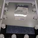 Vanity Mirror with Lights, 13'' x 11'' Lighted Makeup Mirror for Desk, Hollywood Mirror with 12 Dimmable Bulbs, 3 Color Modes, Smart Touch Control, 360Rotation