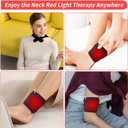 Red Light Therapy Belt,Infrared Red Light Therapy to Relieve Shoulder,Chin,Neck and Hand Wrist Muscle Pain,Red Light Therapy Has a Timed Remote Control,660nm Red Light and 850nm Near-Infrared Light