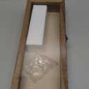 GraduationMall 5x12.5 Shadow Box Frame Solid Wood Glass Door Display Case with Linen Back and 6 Stick Pins,1.5 inches Interior Depth,Ideal for Memorabilia Pictures Flowers Medals Tickets
