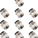 Jonlaki HighPerformance Externally Pneumatic Quick Plug Connector with Superior Sealing and Brass Construction (10-04)