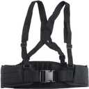 FAMI Tactical Battle Combat Airsoft Padded Equipment Molle Waist Belt with Adjustable Suspenders Free Straps Black