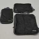 BAGAIL 3 Set Compression Packing Cubes Travel Accessories Expandable Packing Organizers (Cloth Pattern)
