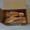 Boao 50 Pcs Small Wooden Spoons, 3.5'' L, Mini Wood Natural Tiny Spoons Wooden Little Teaspoons for Jars Sugar Creamer Honey Spices Salt Kitchen Supplies (Light Brown)