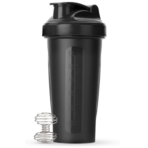 Mr. Pen- Shaker Bottles for Protein Mixes, 34 oz, 1 Pack, Black, Protein Shaker Bottle with Wire Whisk Ball, Blender Bottle