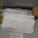 OYREL 5 Tier Shoe Organizer, 33.3in Wide x 11.2in Deep x 35.6in Tall, Black Metal and Plastic Shoe Rack with Side Bag, Holds 20-25 Pairs of Shoes