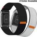 Nylon Sport Bicep Band with Metal Bumper Case, Adjustable Hook-and-Loop Replacement Armband for WHOOP 5.0