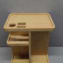 RoyalHouse Bamboo 360 Degree Rotating 12 inches Makeup Organizer, Display Cosmetic Organizer, Multi-Function Storage for Makeup Desk, Bathroom, Bedroom, Closet, and Toiletries