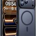 TOCOL for iPhone 17 Pro Max Case, Compatible with Magsafe, Full Camera Protection, Built-in Magnets, Translucent Matte for iPhone 17 Pro Max Phone Case 6.9 inch (Black)