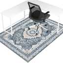 Office Chair Mat for Hardwood Floor & Tile Floor,48"X 60" Heavy Duty Desk Chair Mat for Hard Floors, Under Desk Rug for Rolling Computer Chair,Anti Slip,Low Pile Carpet Floor Protector-Square