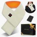 Genovega Women Men Heated Scarf with 6000mAh Battery, Portable Power Bank for Long Lasting Graphene Heating, Winter Warm Gifts