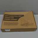 Pull Out Trash Can Under Cabinet with Soft Close SlidesHeavy Duty Under Counter Garbage Cans for Kitchen, Requires 13" W X 18" D Minimum CabinetsChromeWaste Bin Not Included
